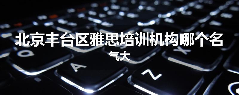 北京丰台区雅思培训机构哪个名气大