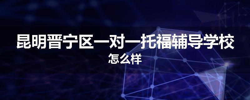 昆明晋宁区一对一托福辅导学校怎么样