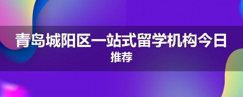青岛城阳区一站式留学机构今日推荐