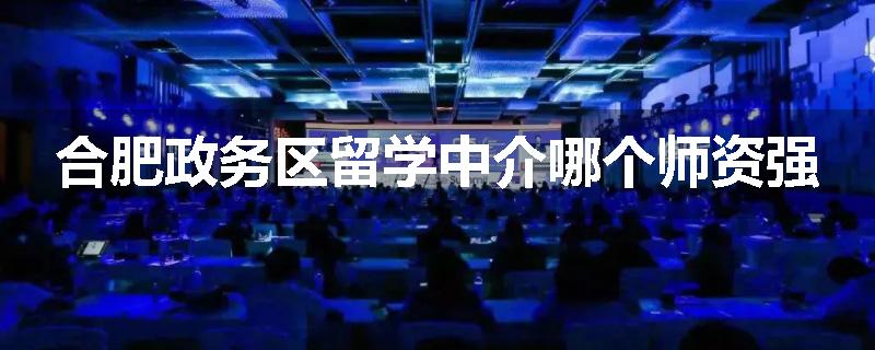 合肥政务区留学中介哪个师资强
