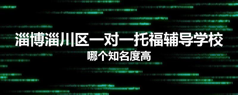 淄博淄川区一对一托福辅导学校哪个知名度高