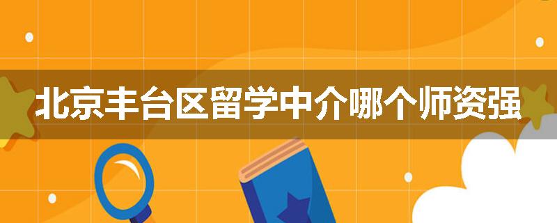 北京丰台区留学中介哪个师资强