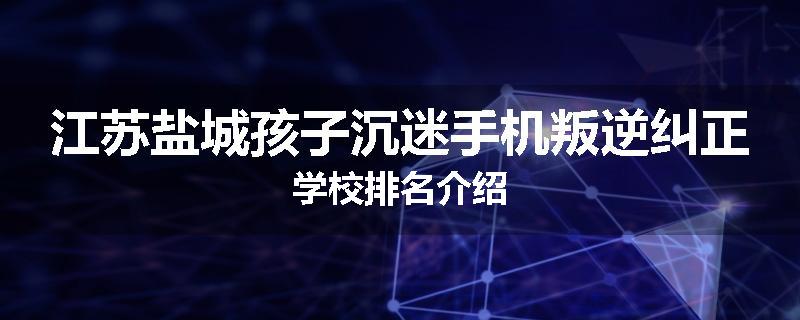 江苏盐城孩子沉迷手机叛逆纠正学校排名介绍