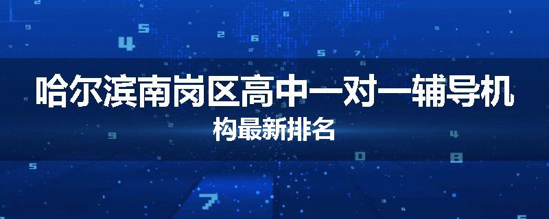 哈尔滨南岗区高中一对一辅导机构最新排名
