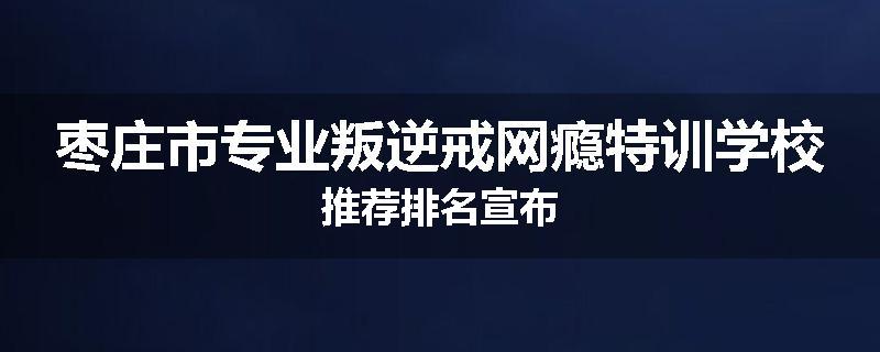 枣庄市专业叛逆戒网瘾特训学校推荐排名宣布