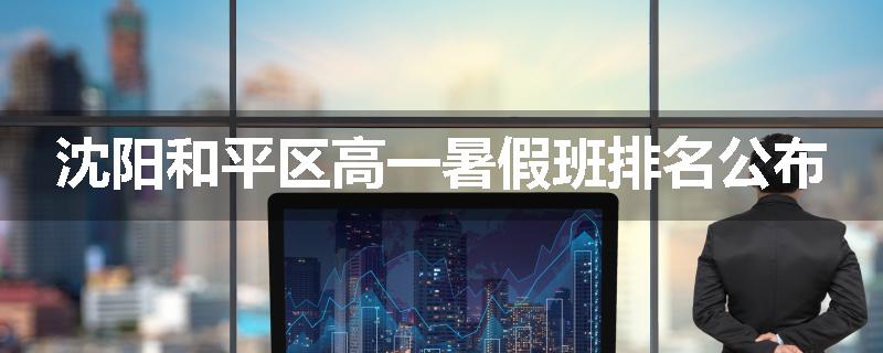 沈阳和平区高一暑假班排名公布