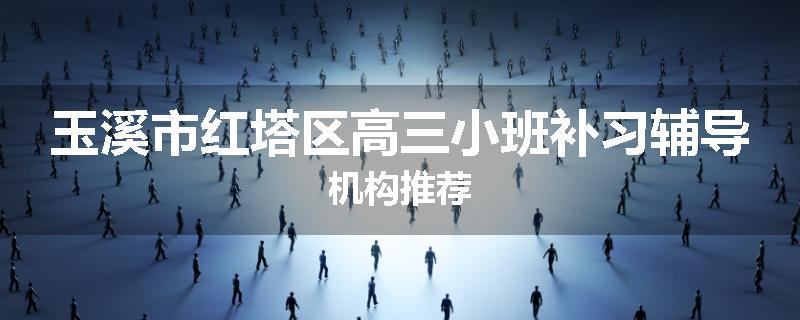 玉溪市红塔区高三小班补习辅导机构推荐