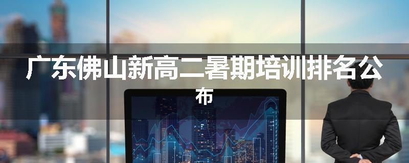 广东佛山新高二暑期培训排名公布