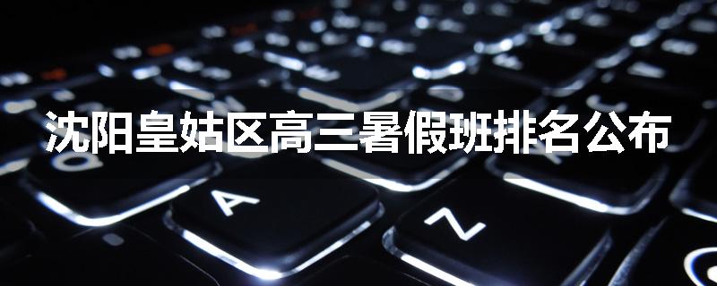 沈阳皇姑区高三暑假班排名公布