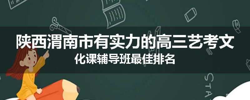 陕西渭南市有实力的高三艺考文化课辅导班最佳排名