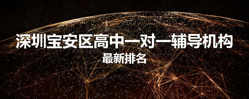 深圳宝安区高中一对一辅导机构最新排名