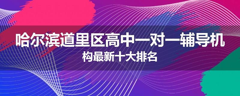 哈尔滨道里区高中一对一辅导机构最新十大排名