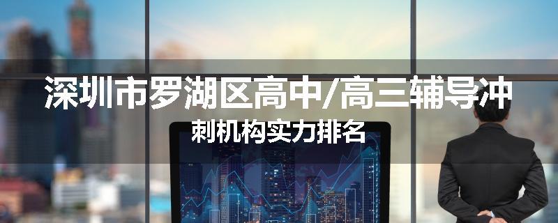 深圳市罗湖区高中/高三辅导冲刺机构实力排名