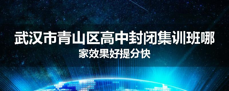 武汉市青山区高中封闭集训班哪家效果好提分快