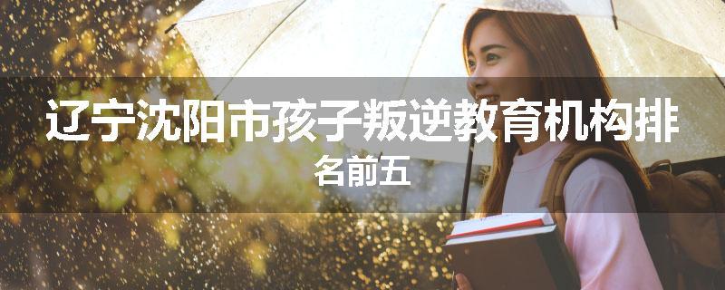 辽宁沈阳市孩子叛逆教育机构排名前五