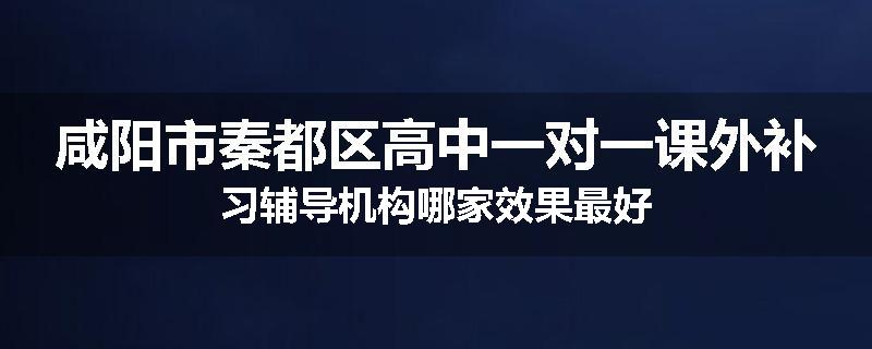 咸阳市秦都区高中一对一课外补习辅导机构哪家效果最好