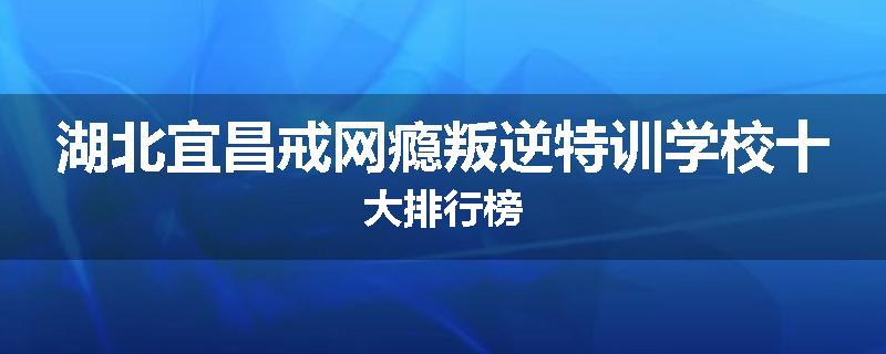 湖北宜昌戒网瘾叛逆特训学校十大排行榜