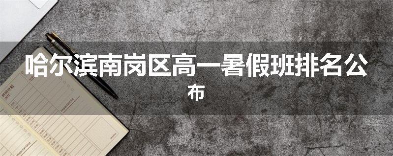 哈尔滨南岗区高一暑假班排名公布