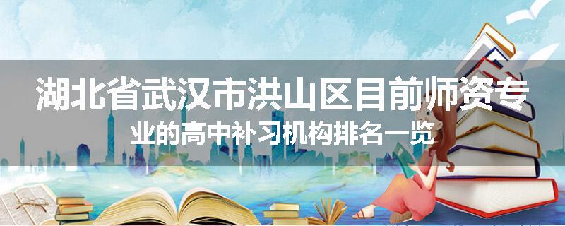 湖北省武汉市洪山区目前师资专业的高中补习机构排名一览