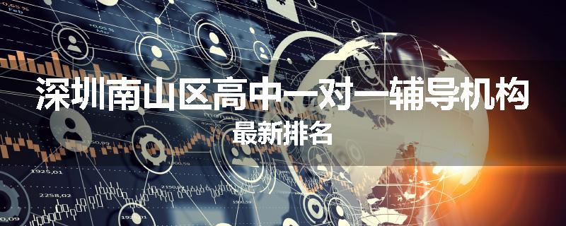 深圳南山区高中一对一辅导机构最新排名