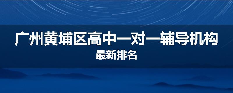 广州黄埔区高中一对一辅导机构最新排名