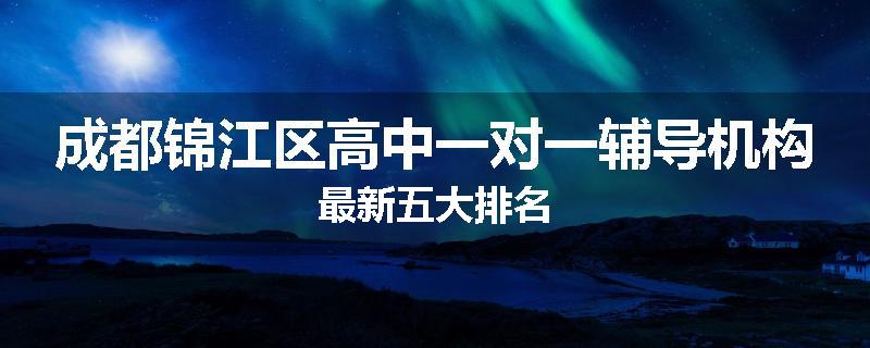 成都锦江区高中一对一辅导机构最新五大排名