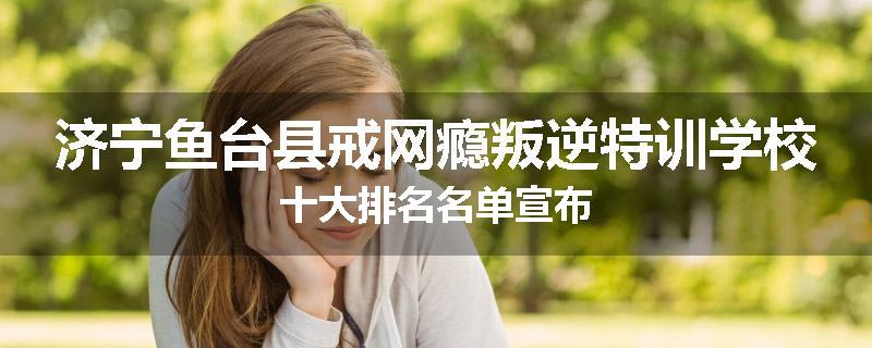 济宁鱼台县戒网瘾叛逆特训学校十大排名名单宣布