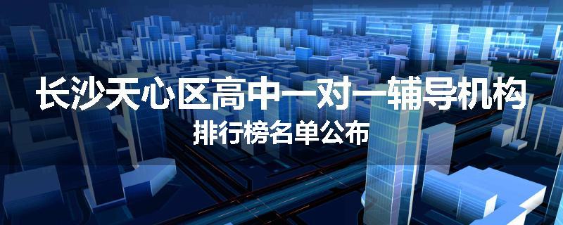 长沙天心区高中一对一辅导机构排行榜名单公布