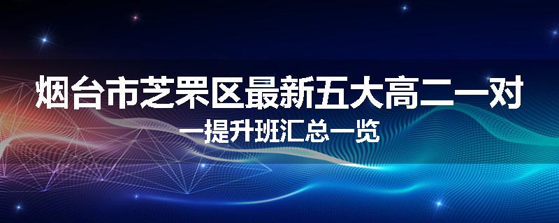 烟台市芝罘区最新五大高二一对一提升班汇总一览