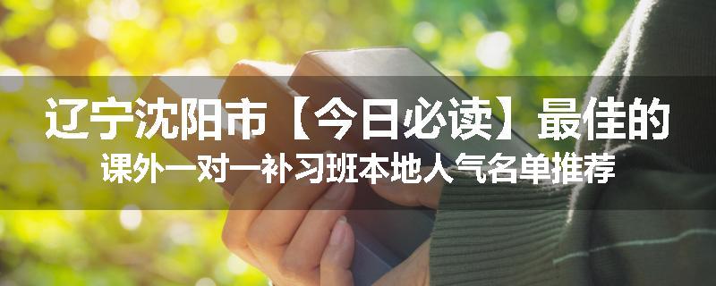辽宁沈阳市【今日必读】最佳的课外一对一补习班本地人气名单推荐