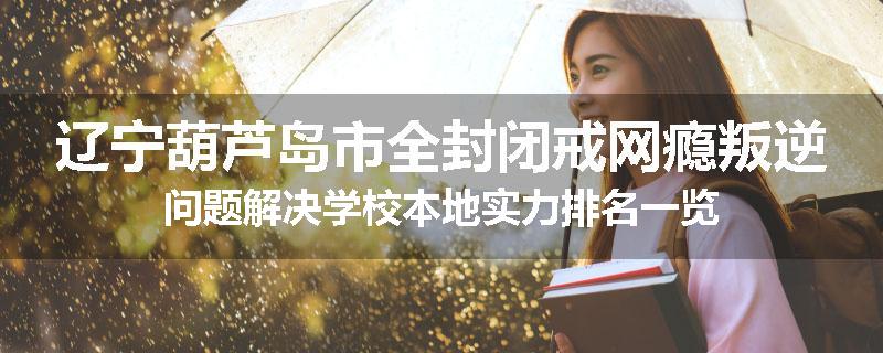 辽宁葫芦岛市全封闭戒网瘾叛逆问题解决学校本地实力排名一览