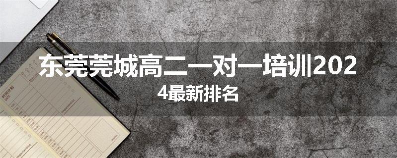 东莞莞城高二一对一培训2024最新排名