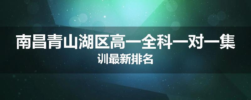 南昌青山湖区高一全科一对一集训最新排名
