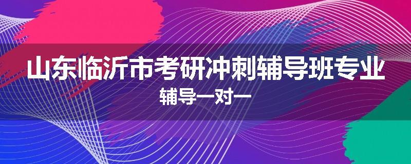 山东临沂市考研冲刺辅导班专业辅导一对一