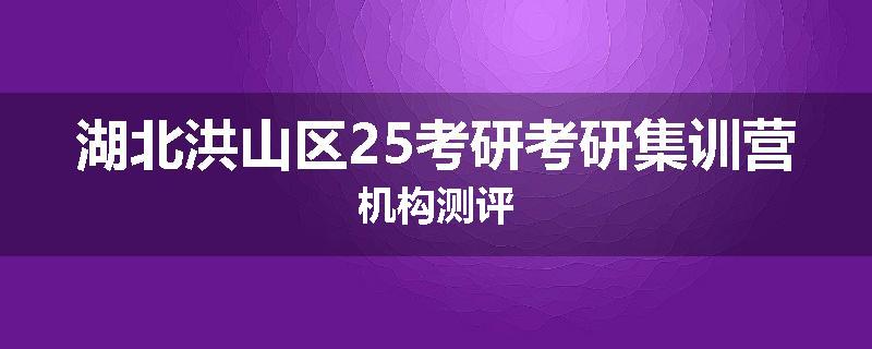 湖北洪山区25考研考研集训营机构测评