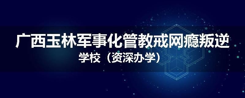 广西玉林军事化管教戒网瘾叛逆学校（资深办学）