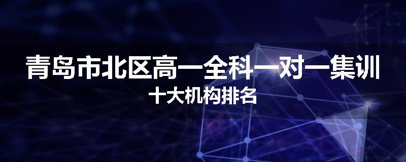 青岛市北区高一全科一对一集训十大机构排名