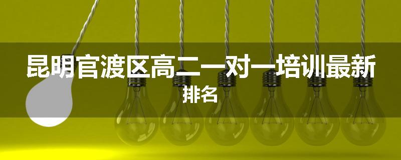 昆明官渡区高二一对一培训最新排名