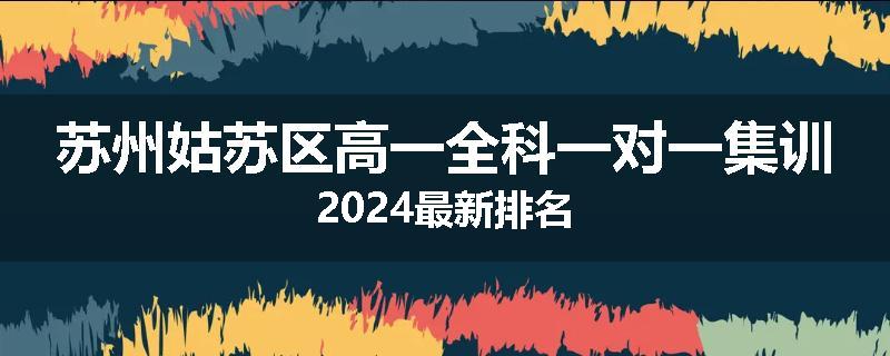 苏州姑苏区高一全科一对一集训2024最新排名