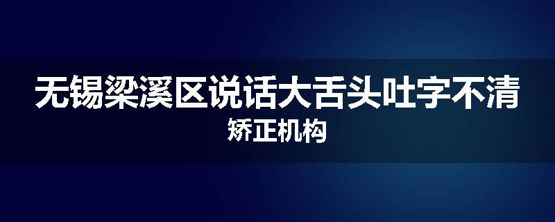 无锡梁溪区说话大舌头吐字不清矫正机构