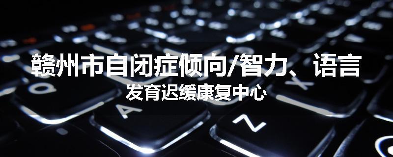 赣州市自闭症倾向/智力、语言发育迟缓康复中心