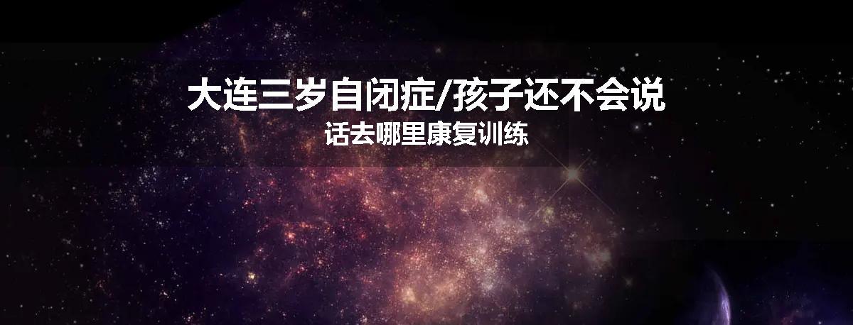 大连三岁自闭症/孩子还不会说话去哪里康复训练