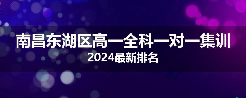 南昌东湖区高一全科一对一集训2024最新排名