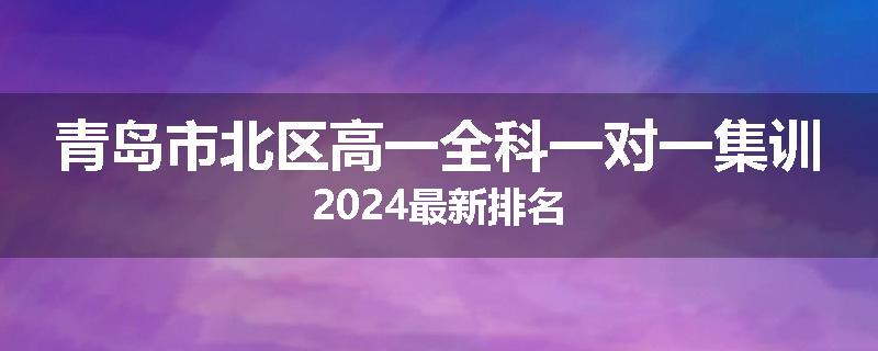 青岛市北区高一全科一对一集训2024最新排名