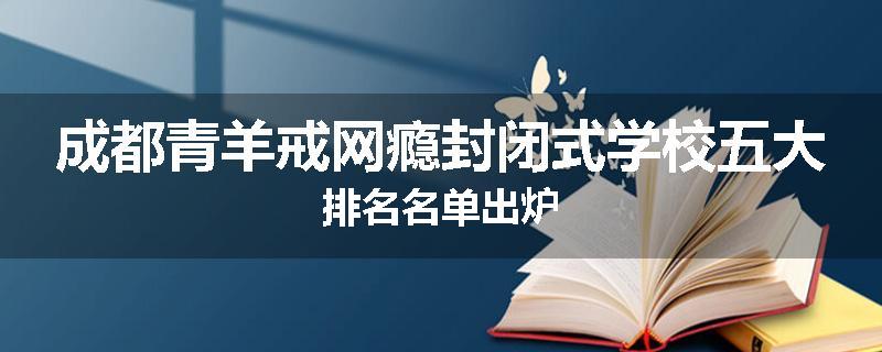 成都青羊戒网瘾封闭式学校五大排名名单出炉