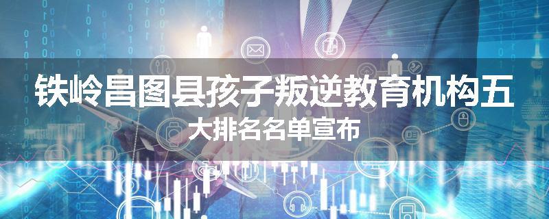 铁岭昌图县孩子叛逆教育机构五大排名名单宣布