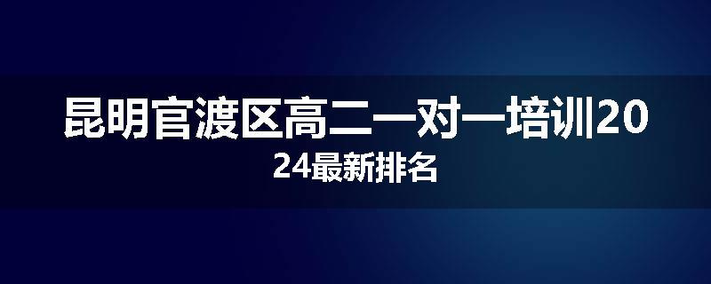 昆明官渡区高二一对一培训2024最新排名