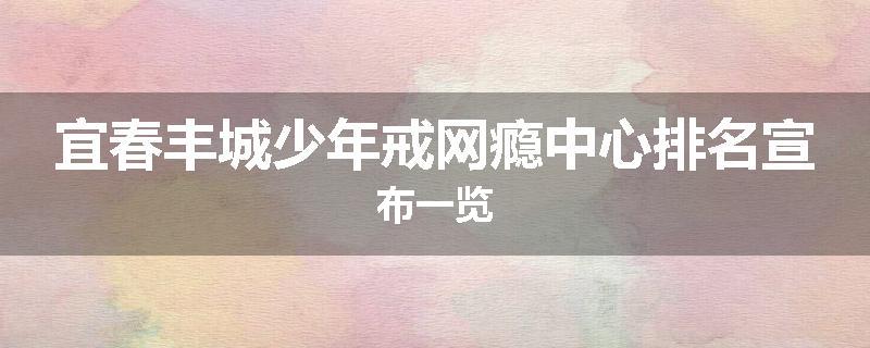 宜春丰城少年戒网瘾中心排名宣布一览