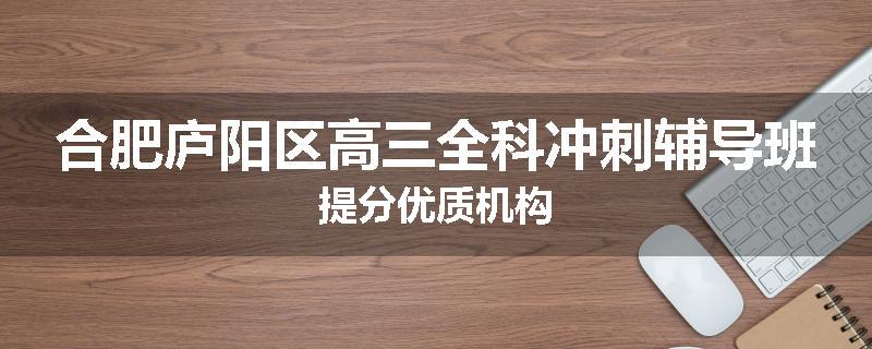 合肥庐阳区高三全科冲刺辅导班提分优质机构