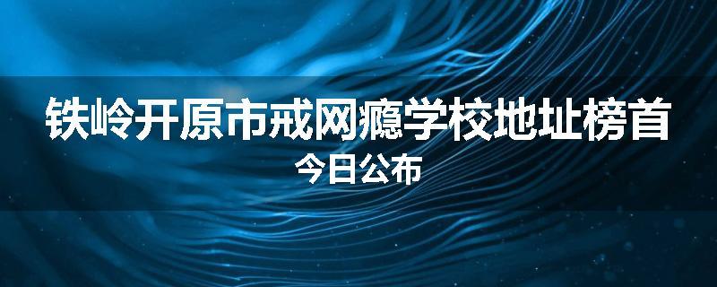 铁岭开原市戒网瘾学校地址榜首今日公布